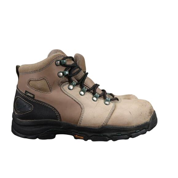 Danner Boots Women 9 Work Leather Vicious 4" Safety Toe Waterproof Lace Up Brown - Picture 2 of 15